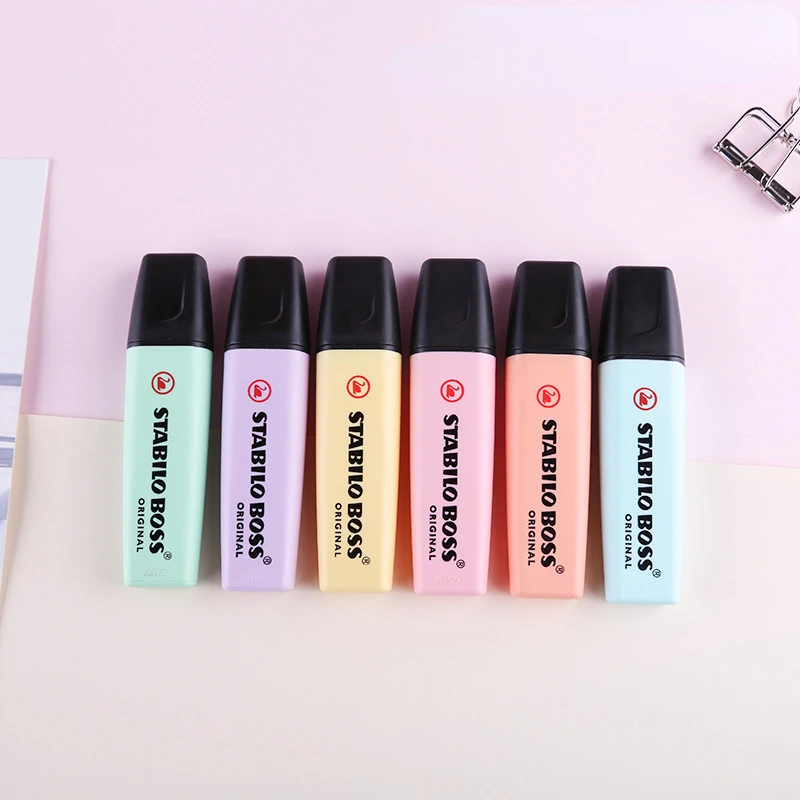 Stabilo Marker Boss - 6 Renk STABILO BOSS Macaron Renk