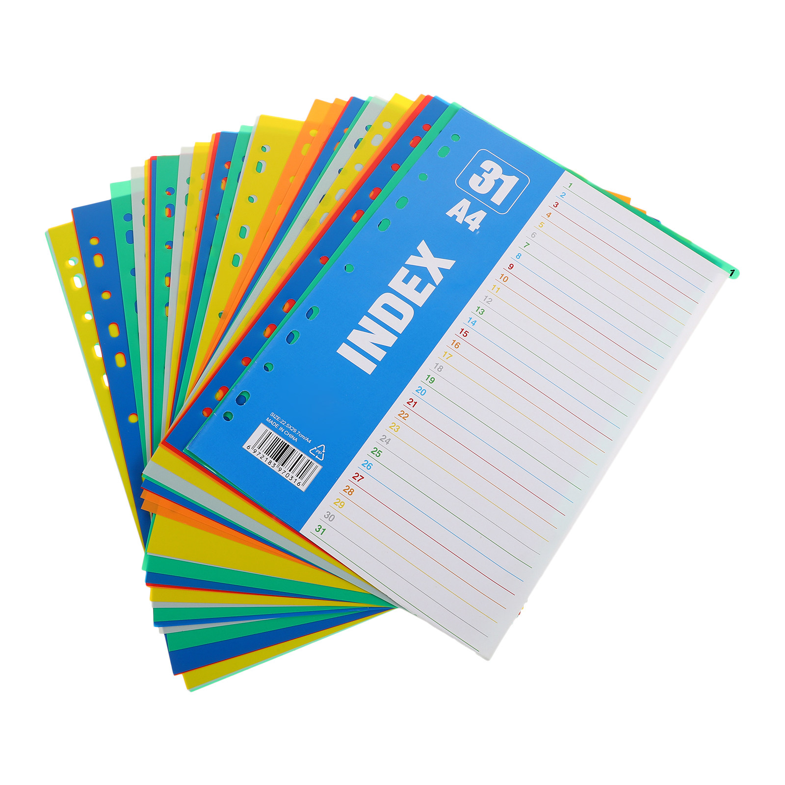 Tab Divider A4 - 1 Set A4 11 Delikli Plastik
