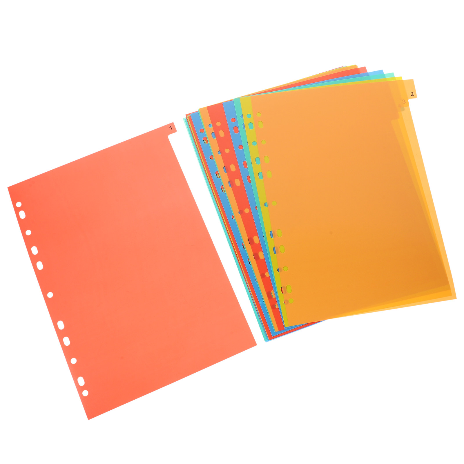 Tab Divider A4 - 20 Adet A4 Plastik Bölücü Sayfa,