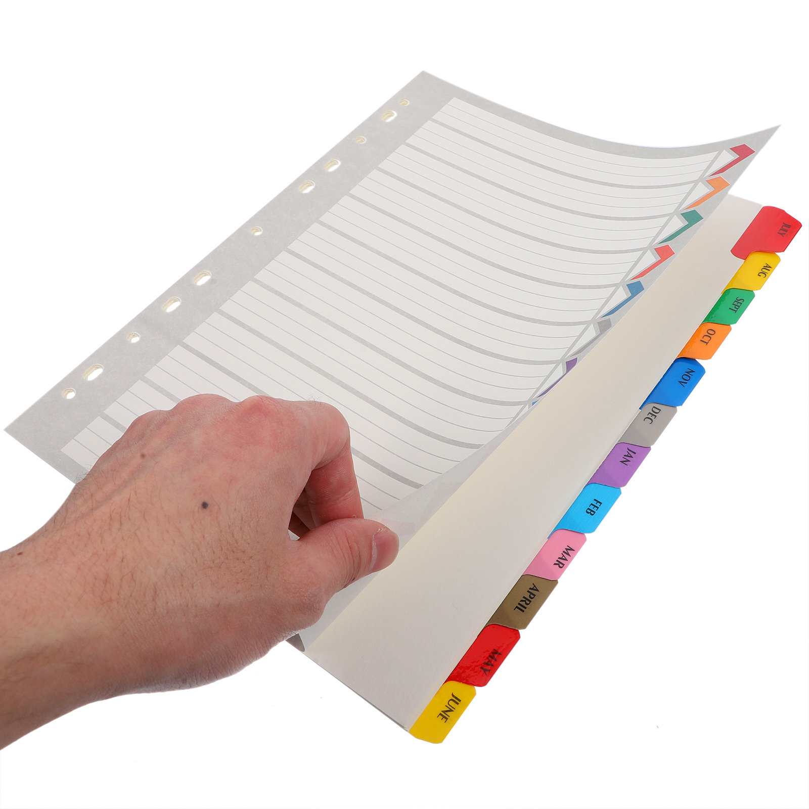 12 Yapraklık Klasör Bölücü Eti - Tab Divider A4 incelemesi ve fiyatı