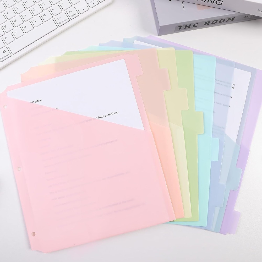 8 adet A4 Pastel Klasör Bölücü - Tab Divider A4 incelemesi ve fiyatı