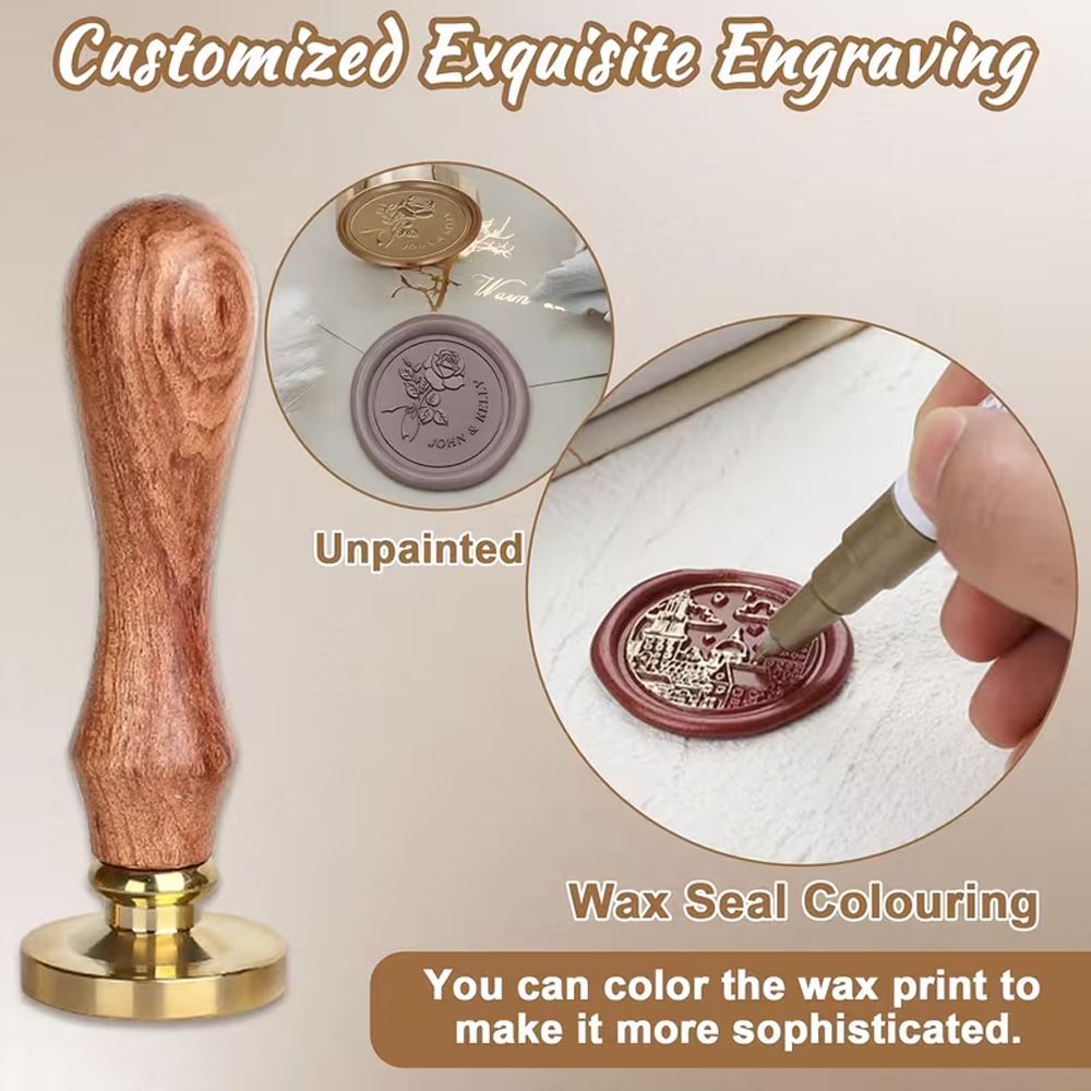 Kişiselleştirilmiş Mum Mühür D - Wax Seal Stamp Set incelemesi ve fiyatı