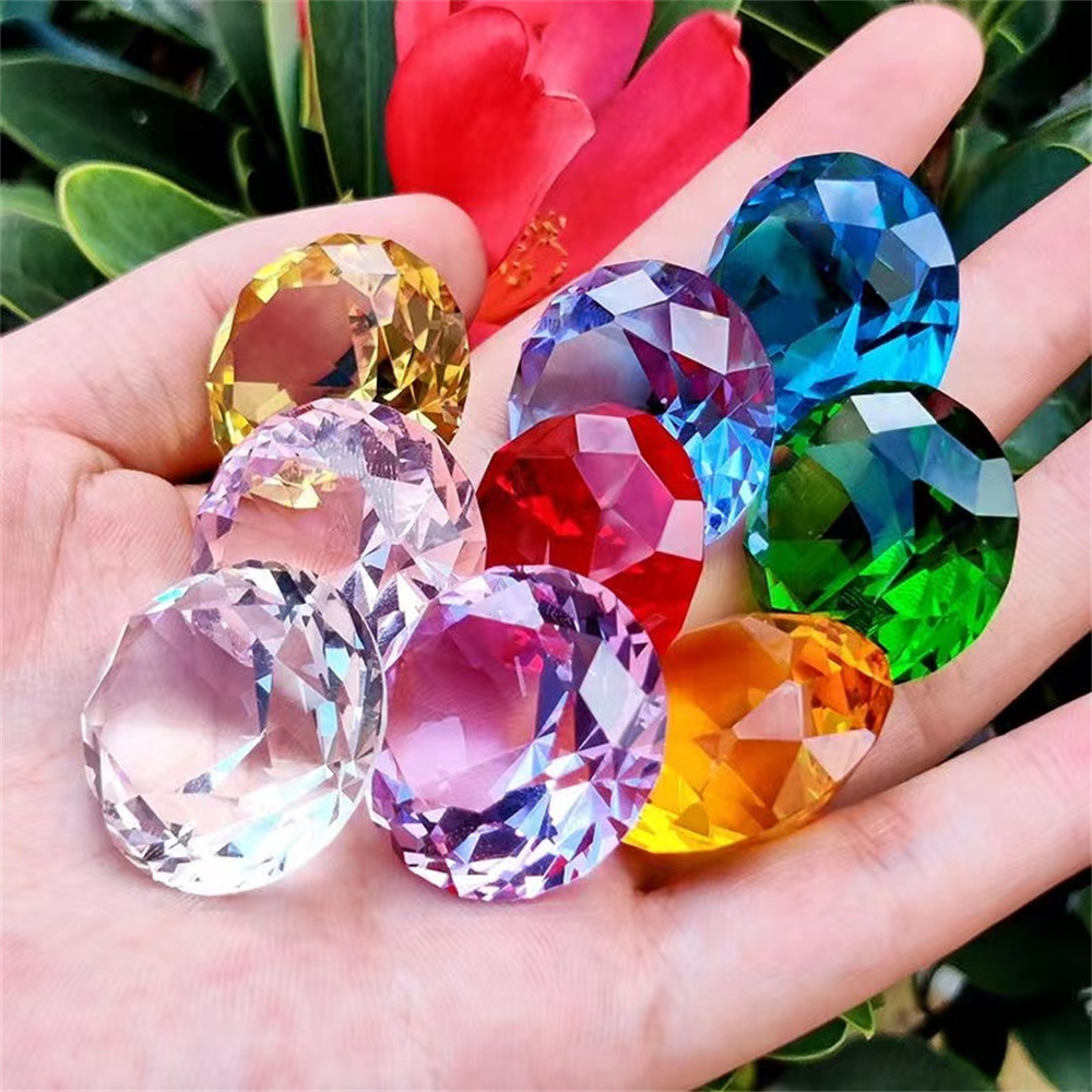 10 renkler kristal elmas şekil - Paper Weight Crystal incelemesi ve fiyatı