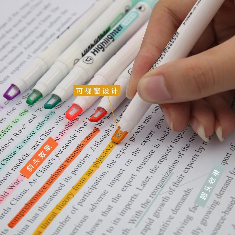 6 Renk/Set Benzersiz Pencere U - Stabilo Marker Boss incelemesi ve fiyatı