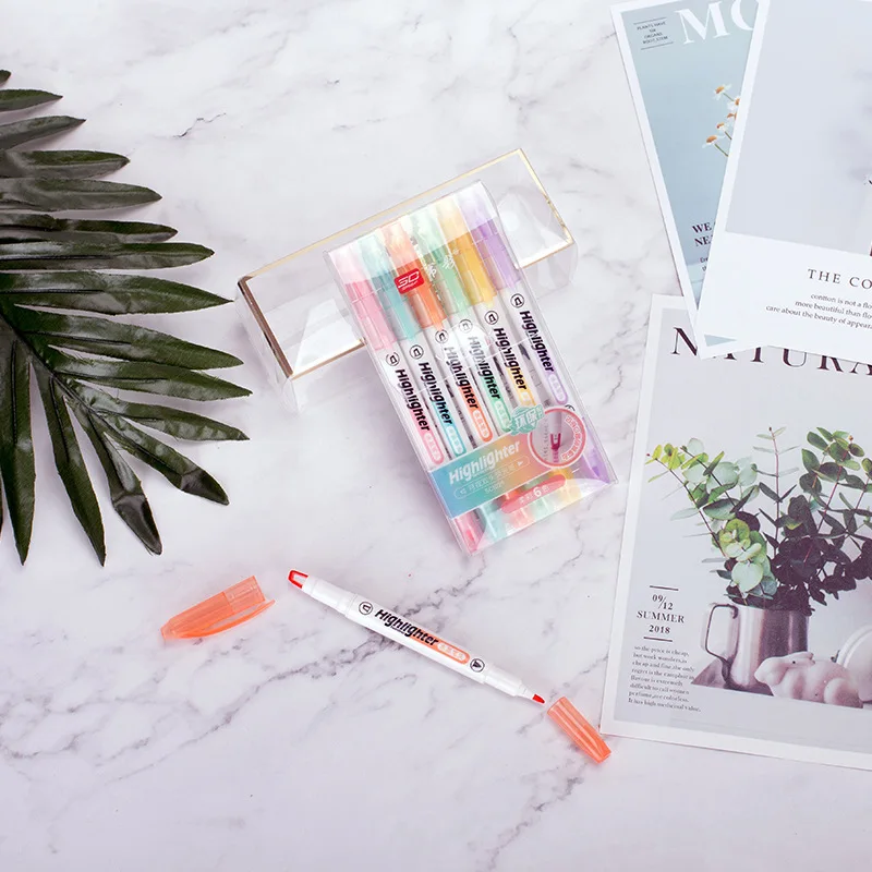 6 Renk/Set Benzersiz Pencere U - Stabilo Marker Boss incelemesi ve fiyatı